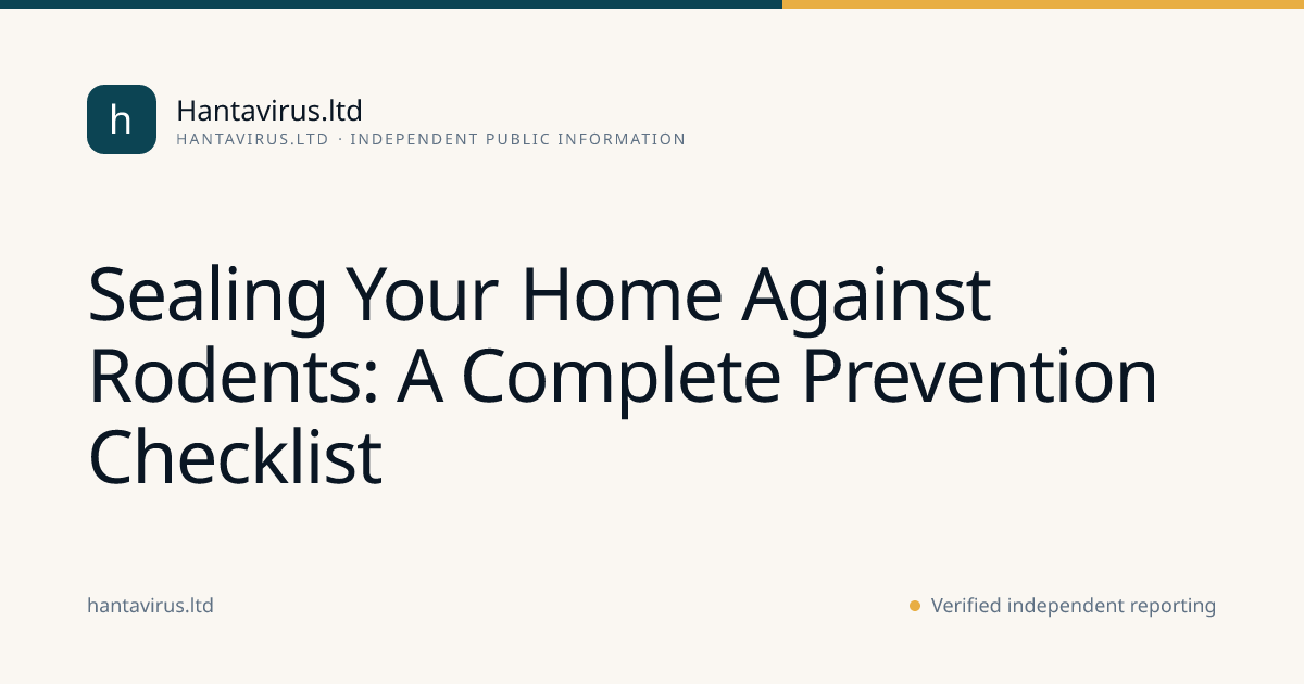Sealing Your Home Against Rodents: A Complete Prevention Checklist ...